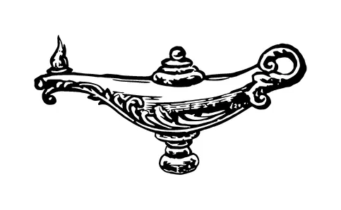 Aladdins Lamp Tattoo Meaning, PNG and SVG