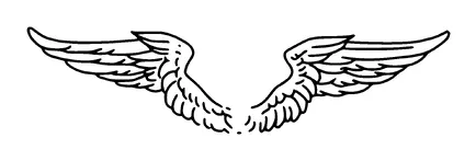 Angel Wings Tattoo Meaning, PNG and SVG