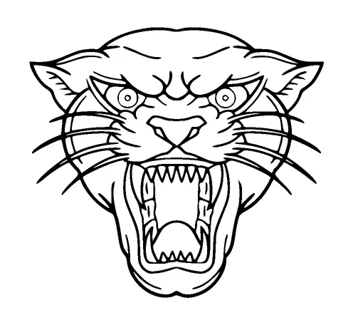 Angry Cougar Head Tattoo Meaning, PNG and SVG