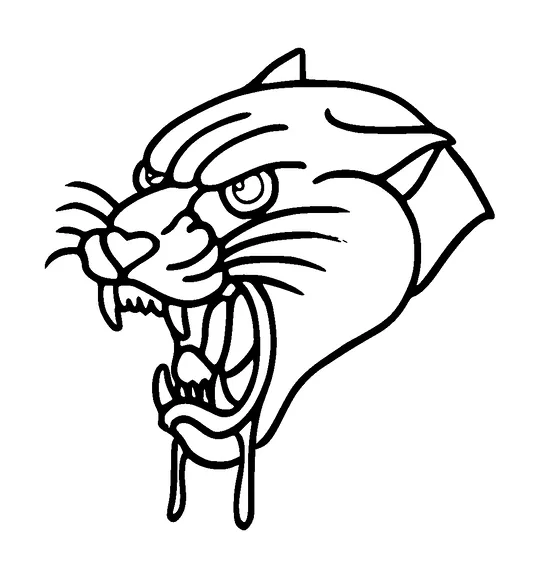 Angry Cougars Head Tattoo Meaning, PNG and SVG