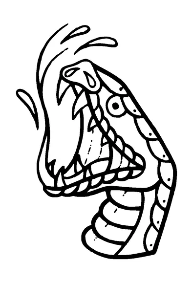 Angry Snake Head Tattoo Meaning, PNG and SVG