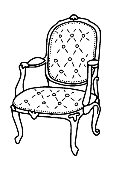 Antique Chair Tattoo Meaning, PNG and SVG