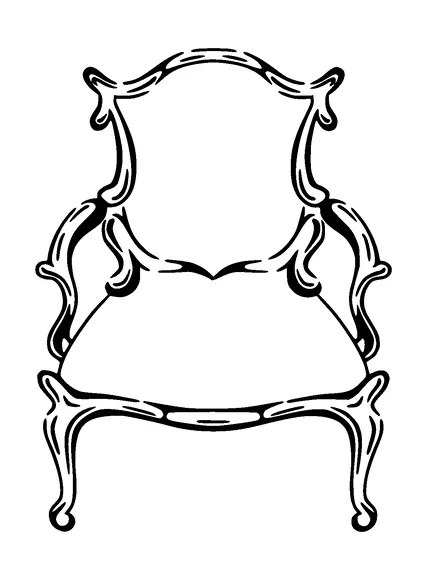 Antique Chair Tattoo Meaning, PNG and SVG