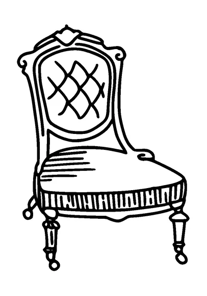 Antique Chair Tattoo Meaning, PNG and SVG