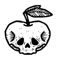 Apple Skull Tattoo Meaning, PNG and SVG