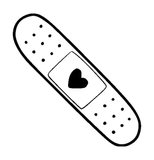 Band Aid With Heart Tattoo Meaning, PNG and SVG