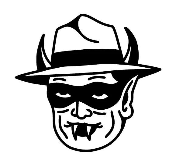 Bandit Devil Head Tattoo Meaning, PNG and SVG