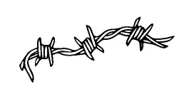 Barbed Wire Tattoo Meaning, PNG and SVG