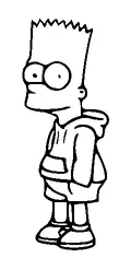 Bart Simpson Hands In Pocket Tattoo Meaning, PNG and SVG