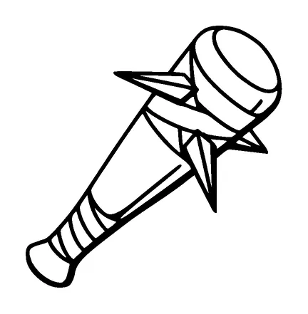 Baseball Bat With Nails Tattoo Meaning, PNG and SVG