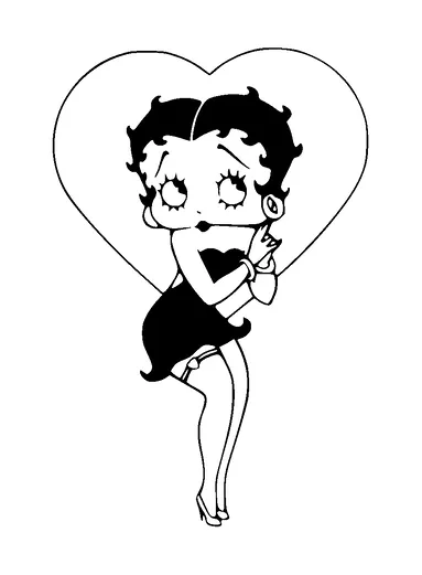 Betty Boop Tattoo Meaning, PNG and SVG