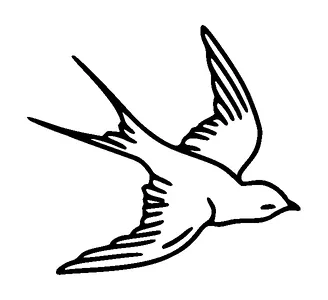 Bird Flying Tattoo Meaning, PNG and SVG