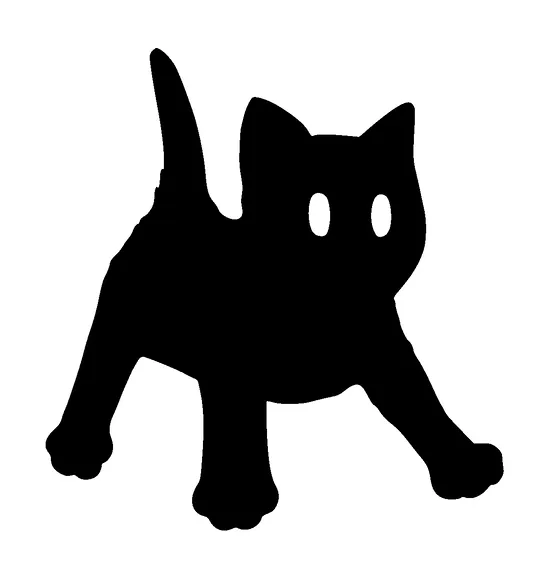 Black Cat Scared Tattoo Meaning, PNG and SVG