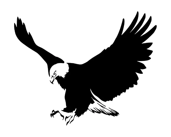 Black Eagle Hunting Tattoo Meaning, PNG and SVG