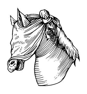 Blindfolded Horse Tattoo Meaning, PNG and SVG