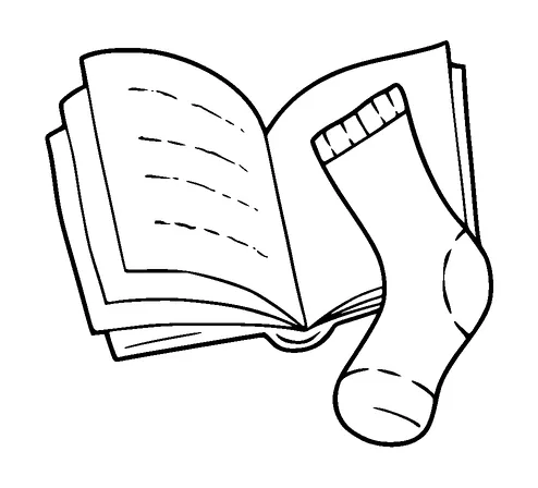 Book And Socks Tattoo Meaning, PNG and SVG