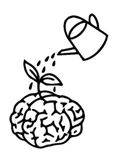 Brain Watering Tattoo Meaning, PNG and SVG