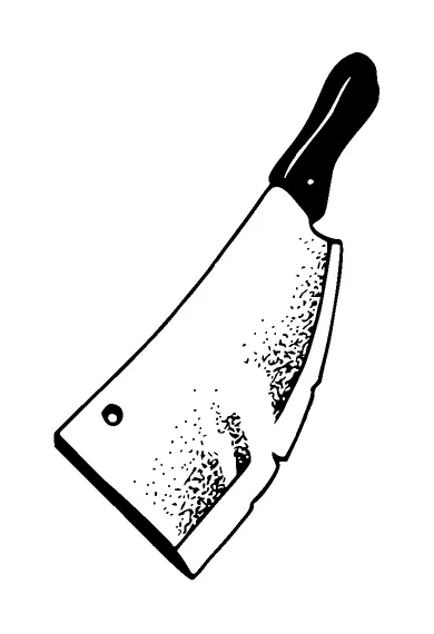 Butchers Knife Tattoo Meaning, PNG and SVG