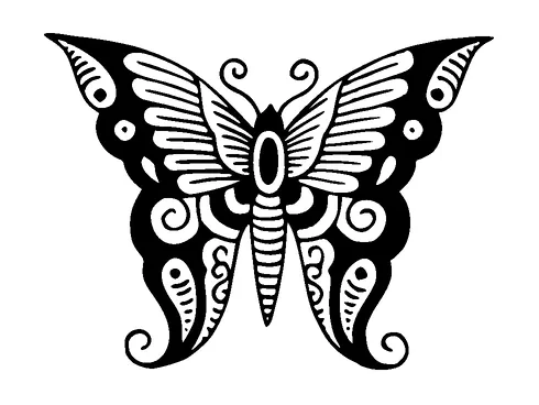 Butterfly Tattoo Meaning, PNG and SVG