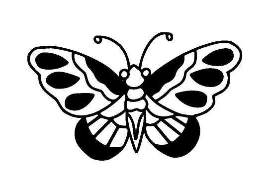 Butterfly Tattoo Meaning, PNG and SVG