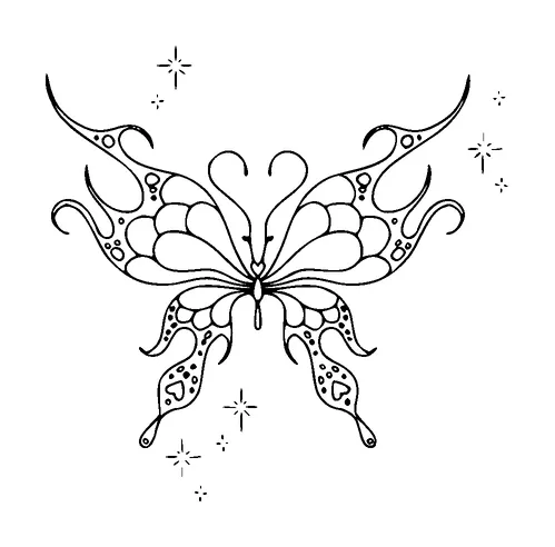 Butterfly Tattoo Meaning, PNG and SVG