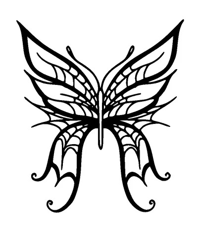 Butterfly Tattoo Meaning, PNG and SVG