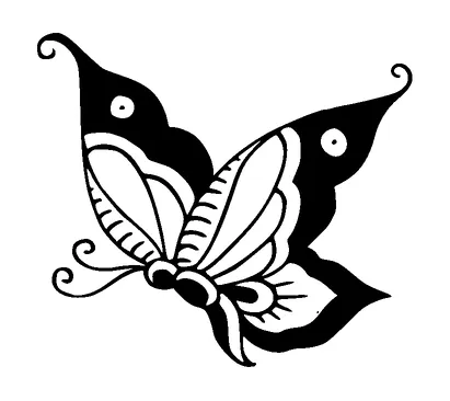 Butterfly Tattoo Meaning, PNG and SVG