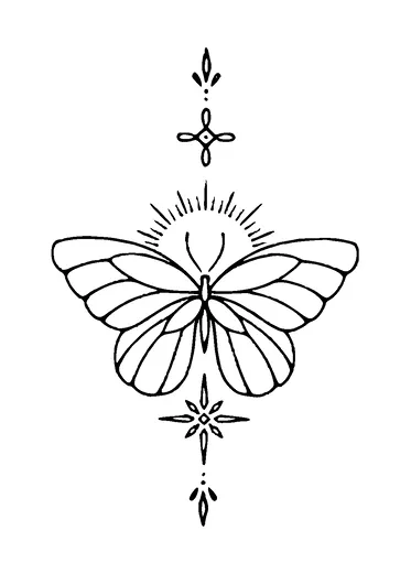 Butterfly Tattoo Meaning, PNG and SVG