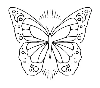 Butterfly Tattoo Meaning, PNG and SVG