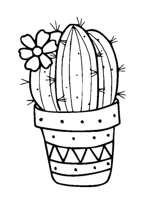 Cactus In Pot Tattoo Meaning, PNG and SVG