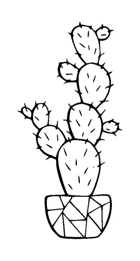 Cactus Plant Tattoo Meaning, PNG and SVG