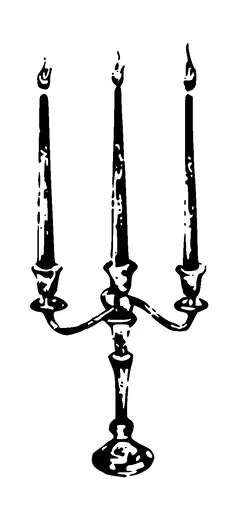 Candle Holder Tattoo Meaning, PNG and SVG