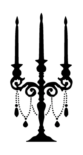 Candle Holder Tattoo Meaning, PNG and SVG