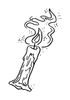 Candle Smoke And Sparkle Tattoo Meaning, PNG and SVG