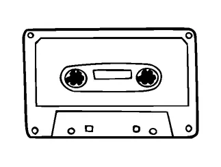 Cassette Tattoo Meaning, PNG and SVG