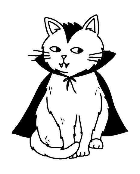 Cat Dressed As Dracula Tattoo Meaning, PNG and SVG