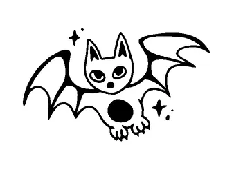 Cat Looks Like A Bat Tattoo Meaning, PNG and SVG