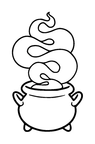 Cauldron With Smoke Tattoo Meaning, PNG and SVG