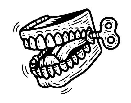 Chattering Teeth Tattoo Meaning, PNG and SVG