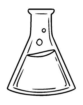 Chemical Flask Tattoo Meaning, PNG and SVG