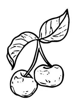 Cherry With Leaf Small Tattoo Meaning, PNG and SVG