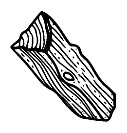 Chunk Of Wood Tattoo Meaning, PNG and SVG