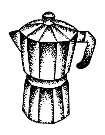 Coffee Maker Tattoo Meaning, PNG and SVG