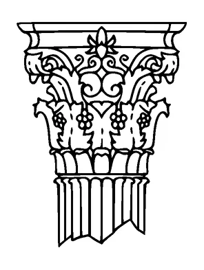 Column Top Tattoo Meaning, PNG and SVG