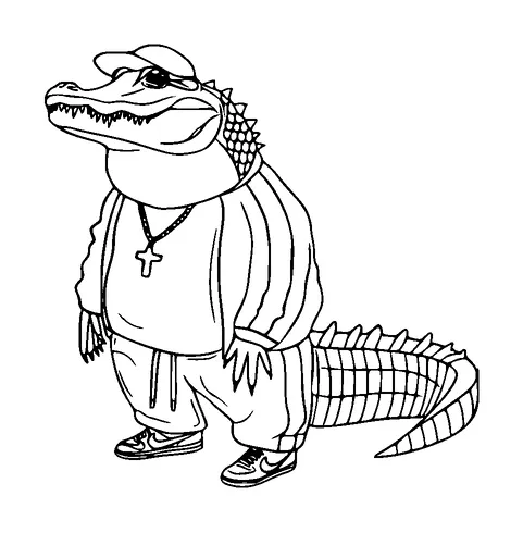 Cool Aligator Tattoo Meaning, PNG and SVG