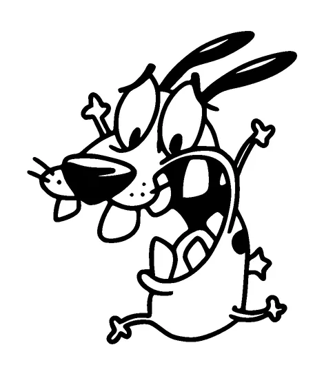 Courage The Cowardly Dog Tattoo Meaning, PNG and SVG