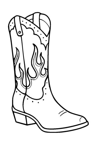 Cowboy Boots Tattoo Meaning, PNG and SVG