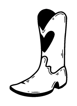 Cowboy Boots With Heart Tattoo Meaning, PNG and SVG