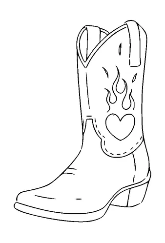 Cowboy Boots With Heart Tattoo Meaning, PNG and SVG