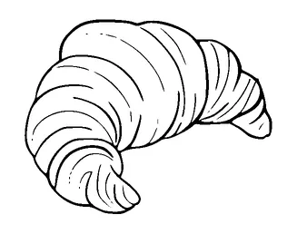 Croissant Tattoo Meaning, PNG and SVG